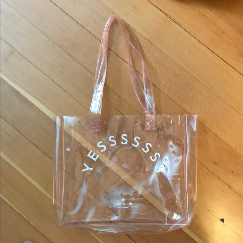limited edition “YESSSSSS” jelly tote